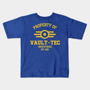 Property of vault tec Kids T-Shirt